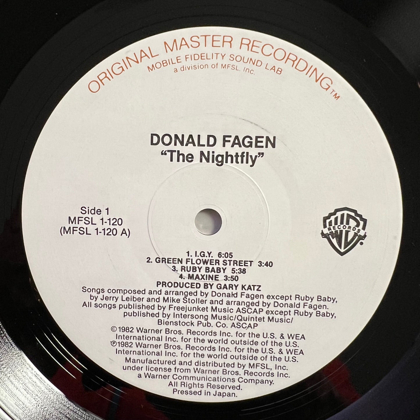 Donald Fagen - The Nightfly / Audiophile MFSL-Press. 1983 - (M-/