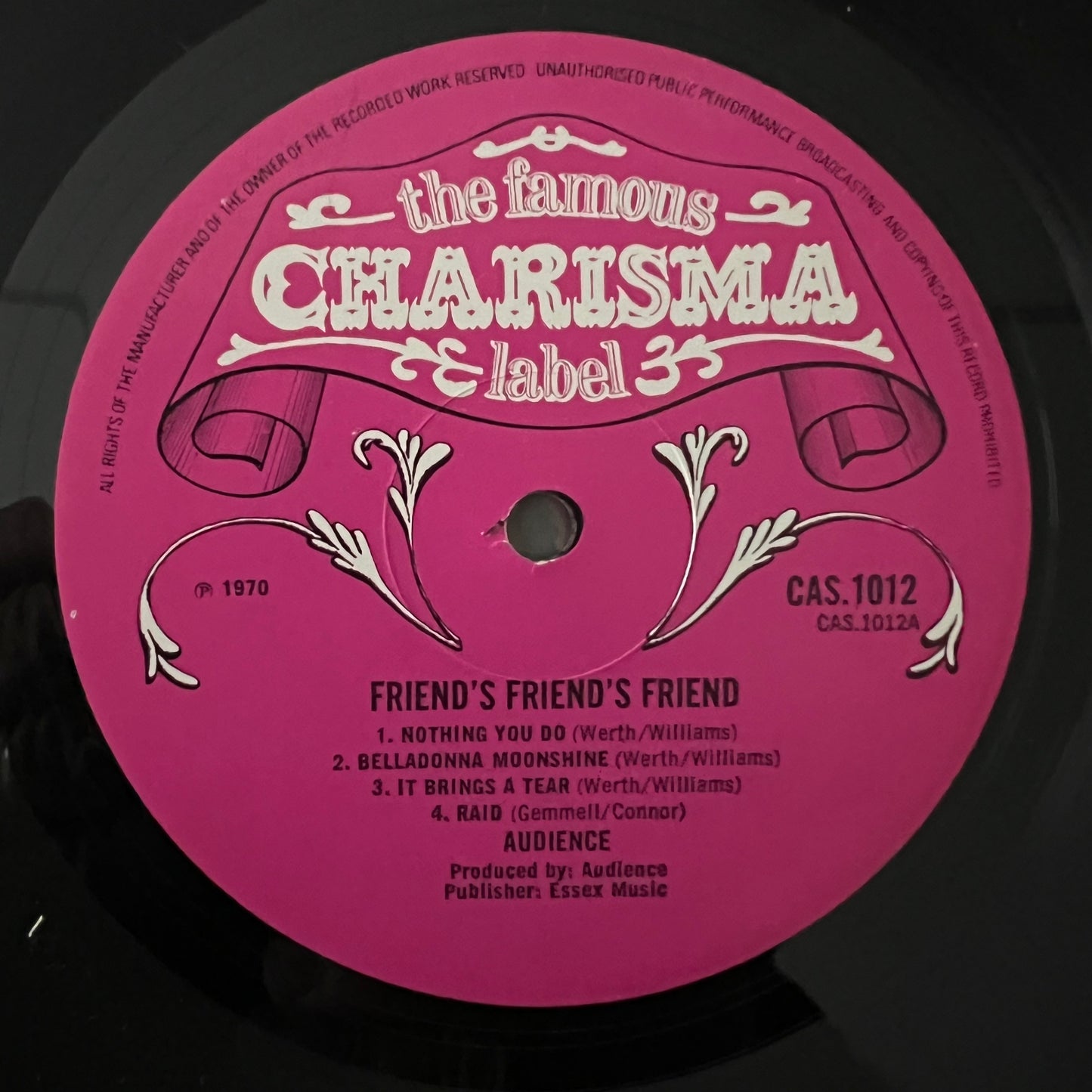 Audience - Friend's Friend's Friend / 1. UK-Press. - (M-/VG++)