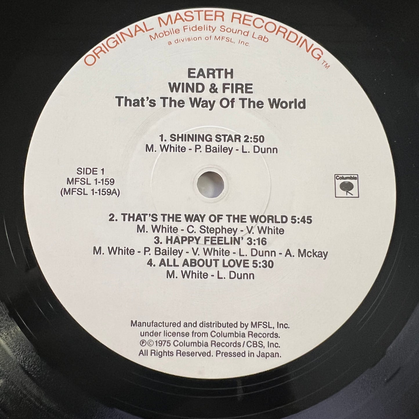 Terre, Vent et Feu - C'est ainsi que fonctionne le monde / Audiophile MFSL 1984 - (M-/M-)