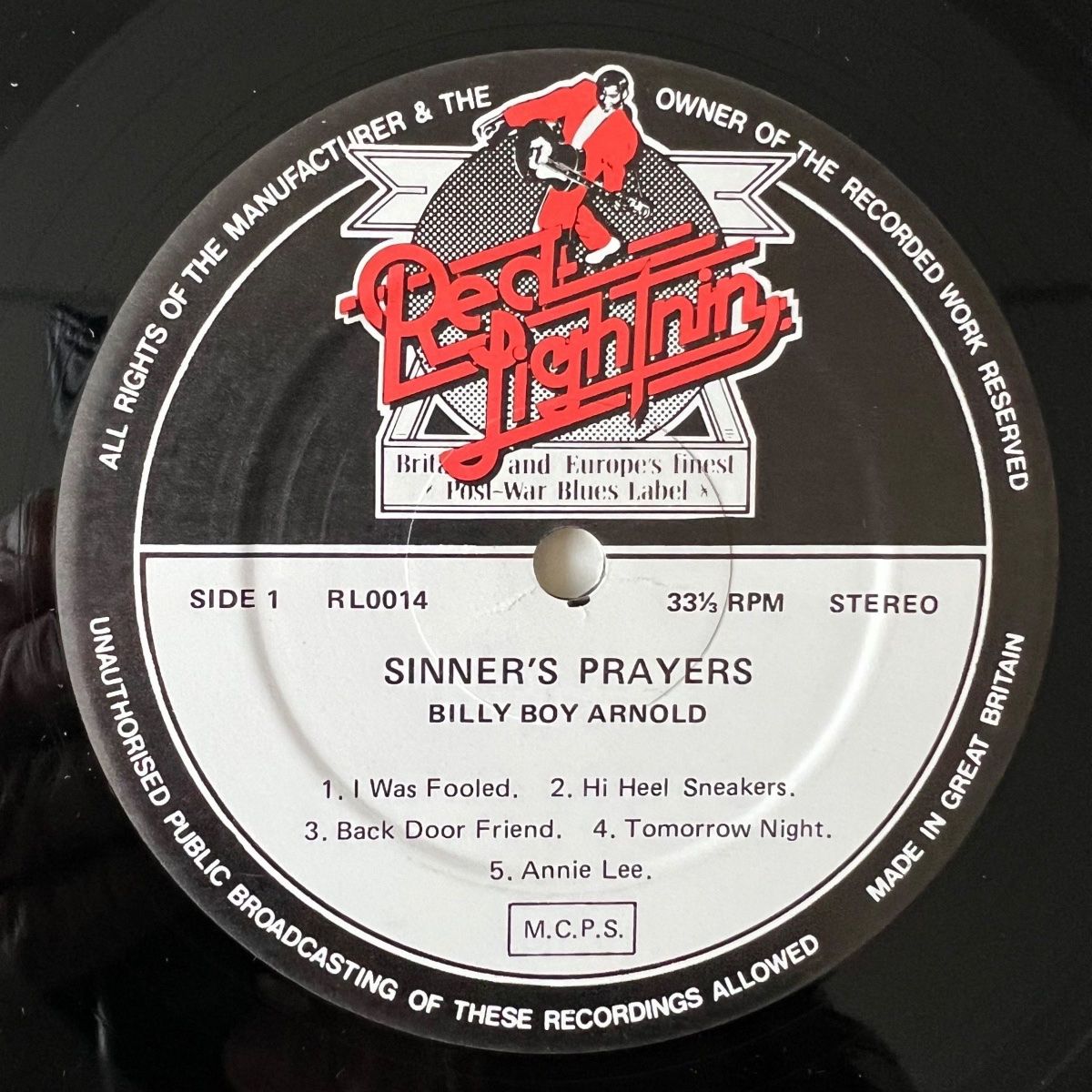 Billy Boy Arnold - Sinner's Prayer / 1st UK Press. 1976 - (M-/M-)