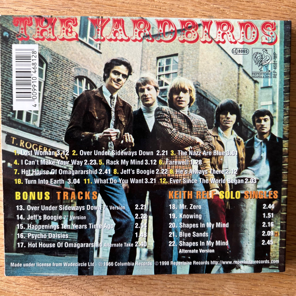 Yardbirds - Over Under Sideways Down / D-Press. 1998 - (M-/M-)