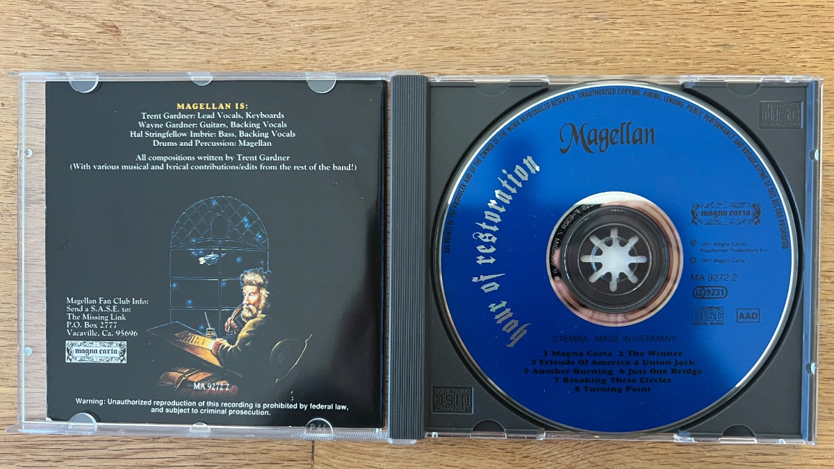Magellan - Hour Of Restoration / CD - 1. EU-Press. 1991 - (VG++/M-)