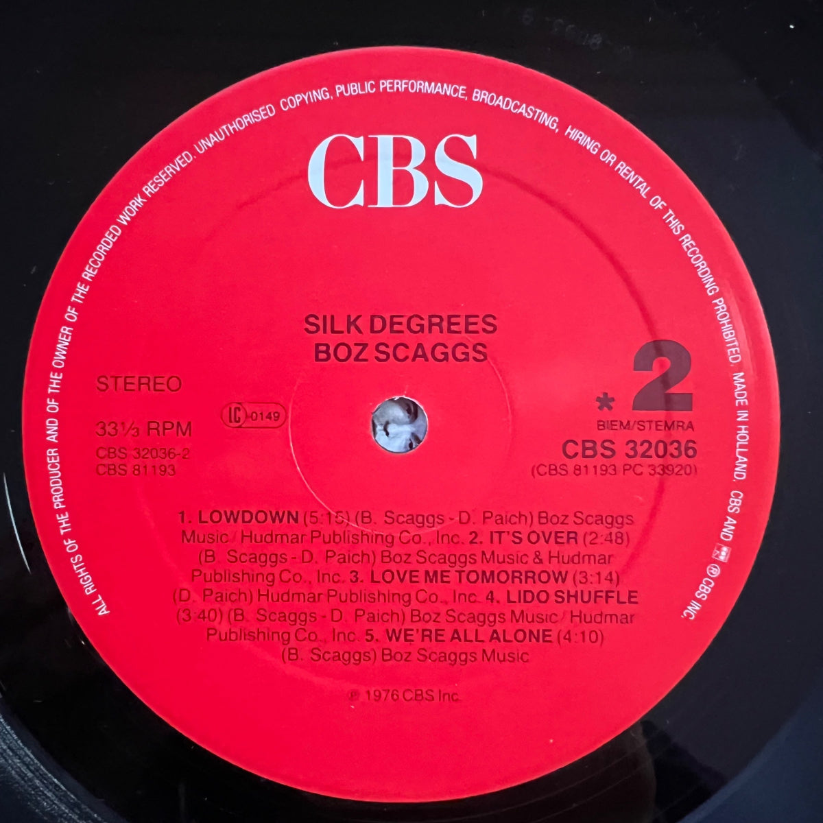 Boz Scaggs - Silk Degrees / NL RE - (M-/VG++)