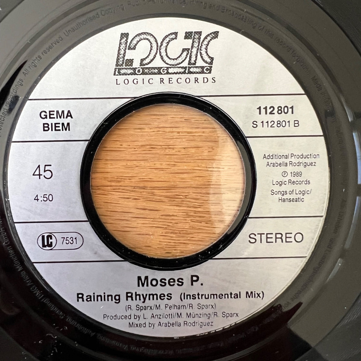 Moses P. - Raining Rhymes / 1. D-Press. 1989 - (M-/VG++)