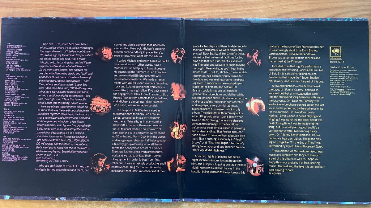 Mike Bloomfield & Al Kooper - Live Adventures.. / US Press. RE - (M-/M-)