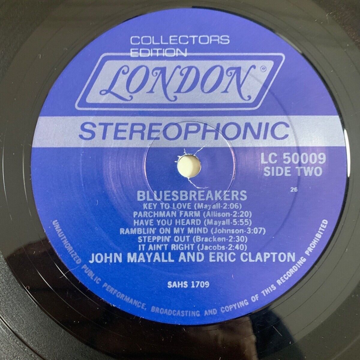John Mayall & Eric Clapton - Blues Breaker / US-Press. 1977 - (M-/VG+)