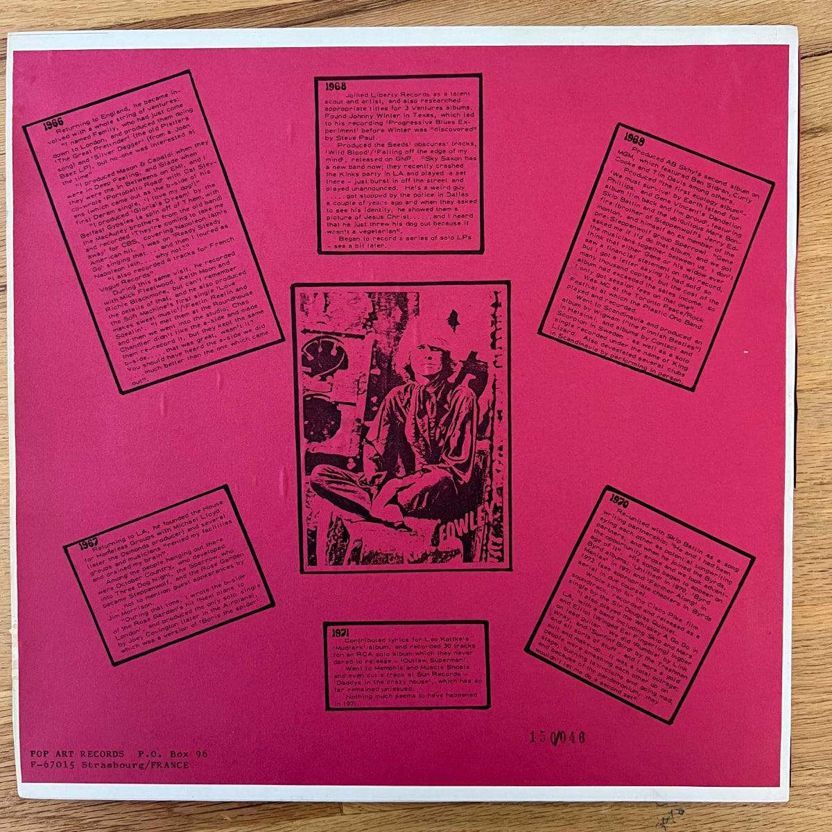 Kim Fowley - Stranger From The Sky / France-Press. 1989 - (M-/M-)