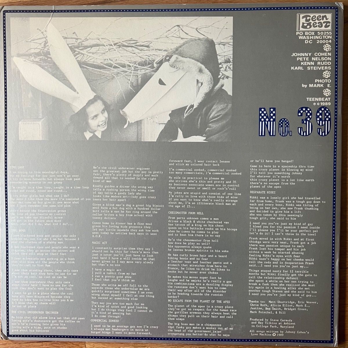 Johnny Cohen's Love Machine - Idem / 1re édition américaine. 1989 - (M-/VG+)