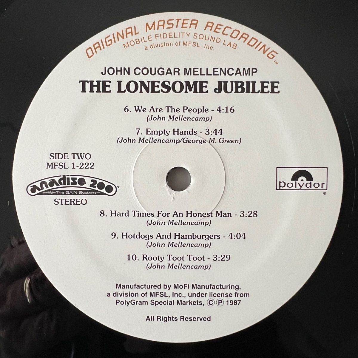 John Cougar Mellencamp - Lonesome Jubilee / Audioph. MFSL 1995 - (VG++/M-)