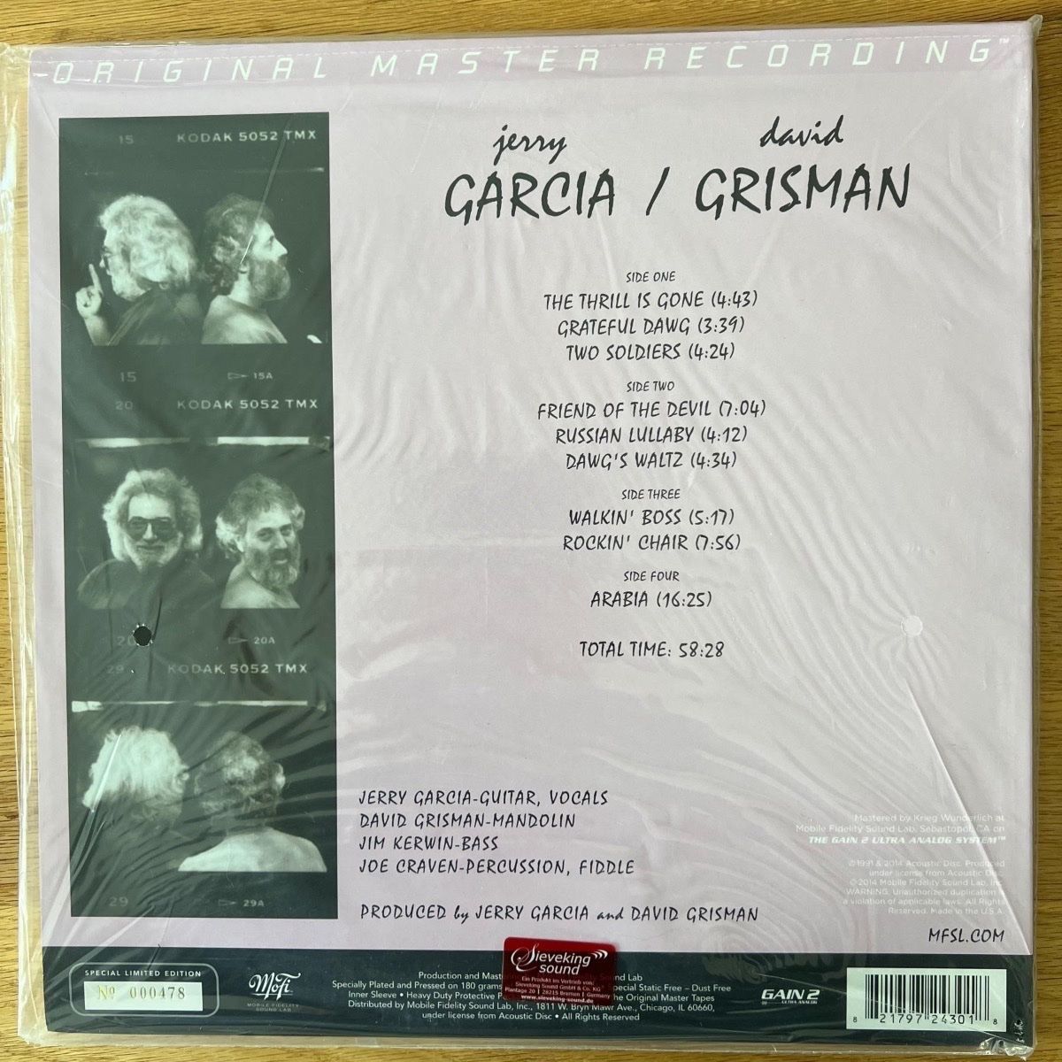 Jerry Garcia & Davis Grisman - Same/ Audiopoh. MFSL 2014 - (Mint & Sealed)