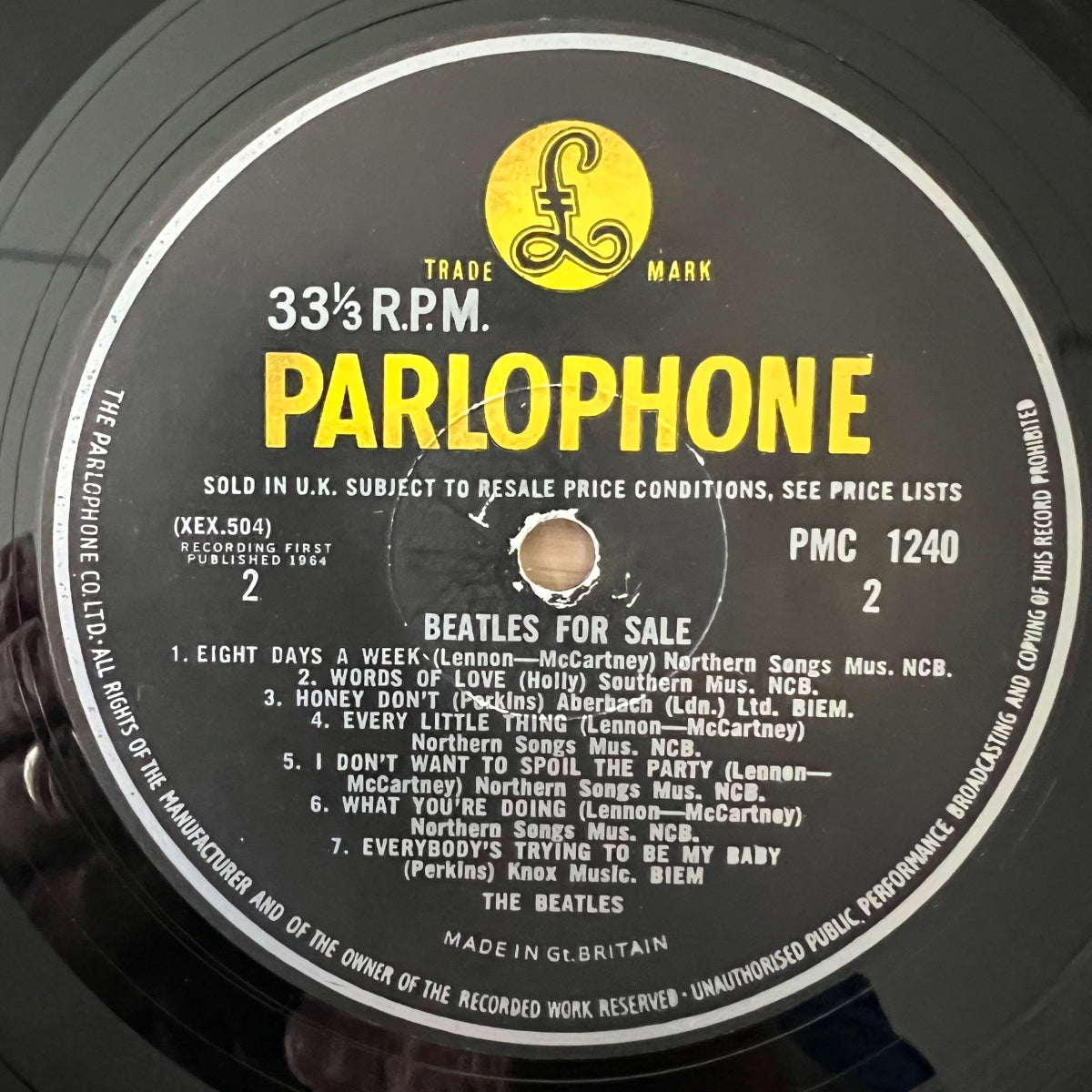 Beatles - Beatles For Sale / 1. UK-Press. 1964 - Mono - KT Txe Code - (M-/VG++)