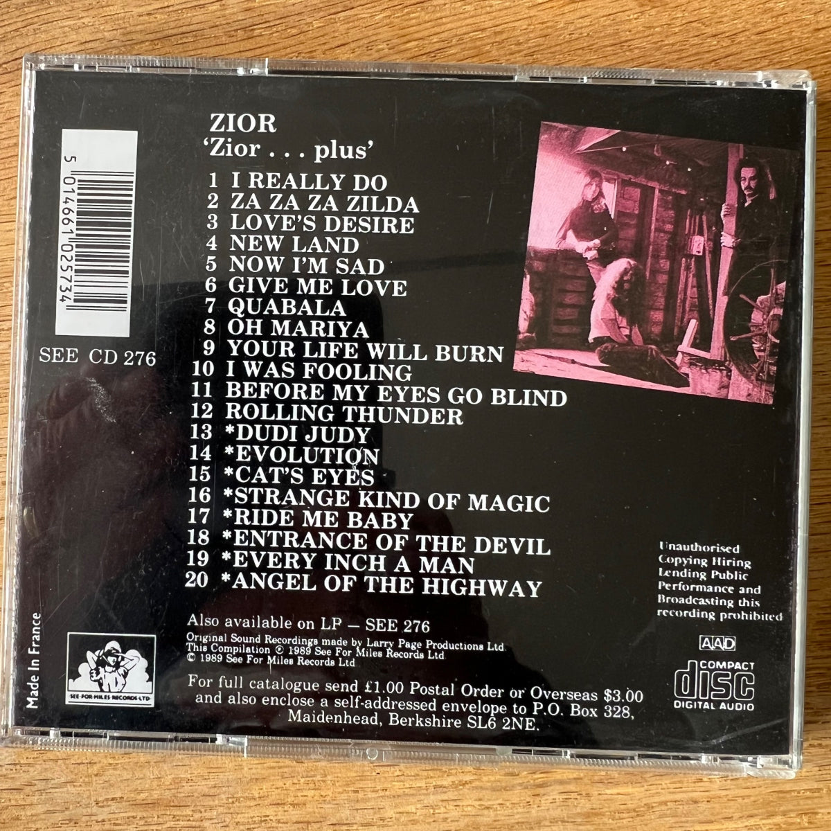 Zior - Zior...Plus / CD - 1. UK-Press. 1989 on CD - (M-/M-)