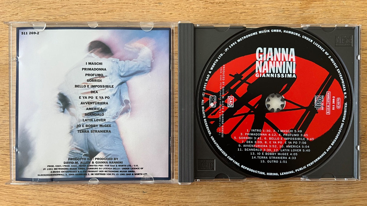 Gianna Nannini - Giannissima / CD - 1st German Press. 1991 - (M-/M-)