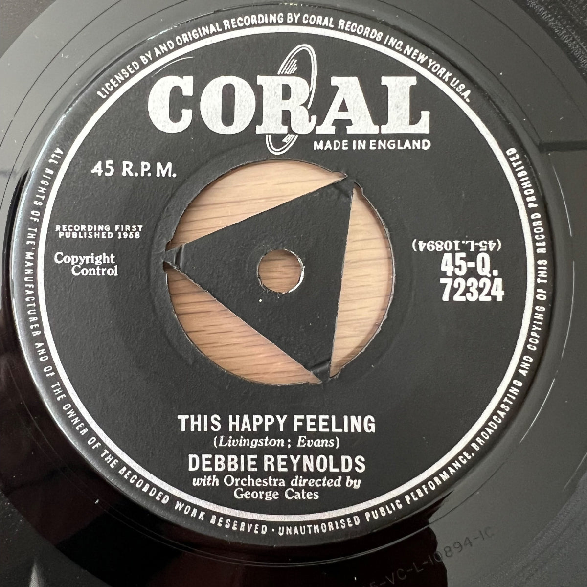 Debbie Reynolds - This Happy Feeling / 1. UK-Press. 1958 - (VG++/Neutral)