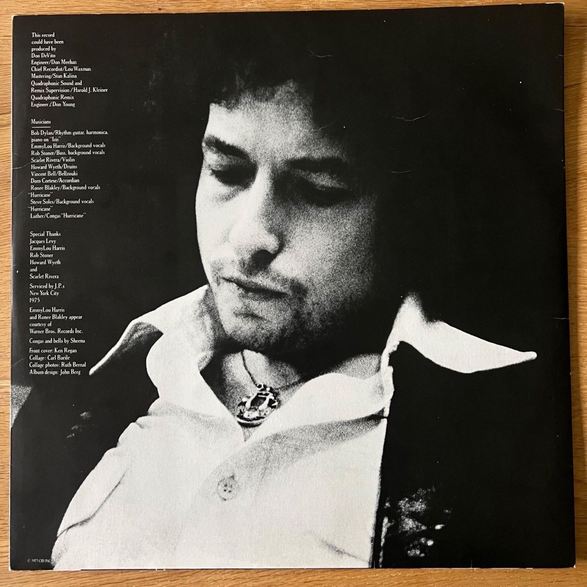 Bob Dylan - Desire / NL Press. 1976 - (M-/VG++)