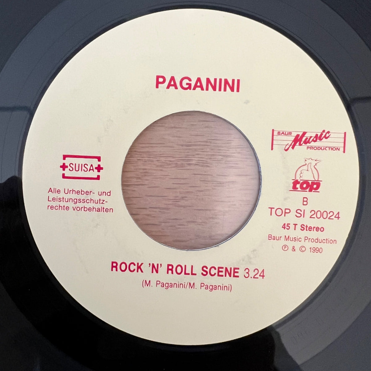 Paganini - Time / 1. Swiss Press. 1990 - Hard Rock de Coire - (VG++/VG++)