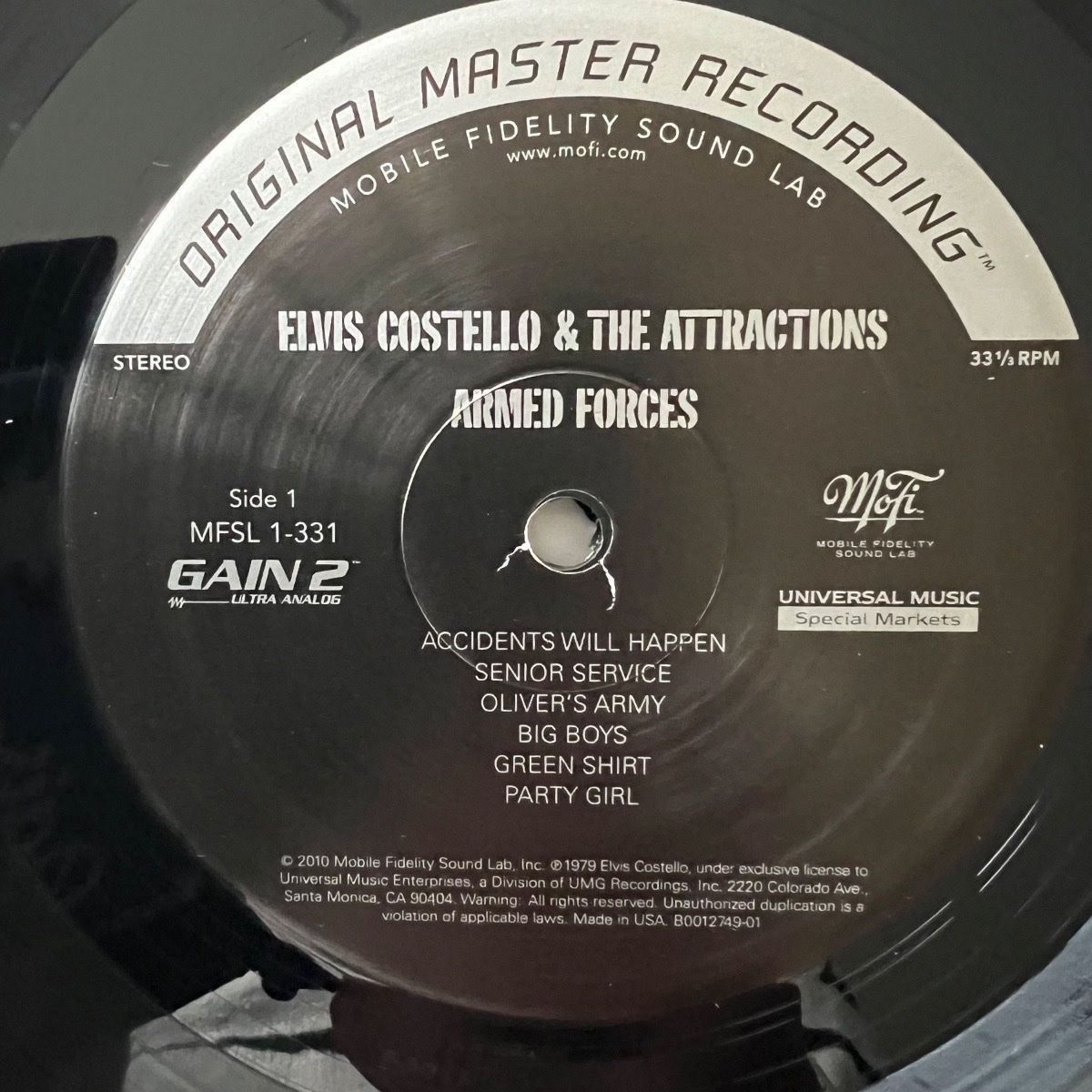 Elvis Costello & The Attractions - Armed Forces / Audiophile MFSL 2010 - (M-/ Mint)