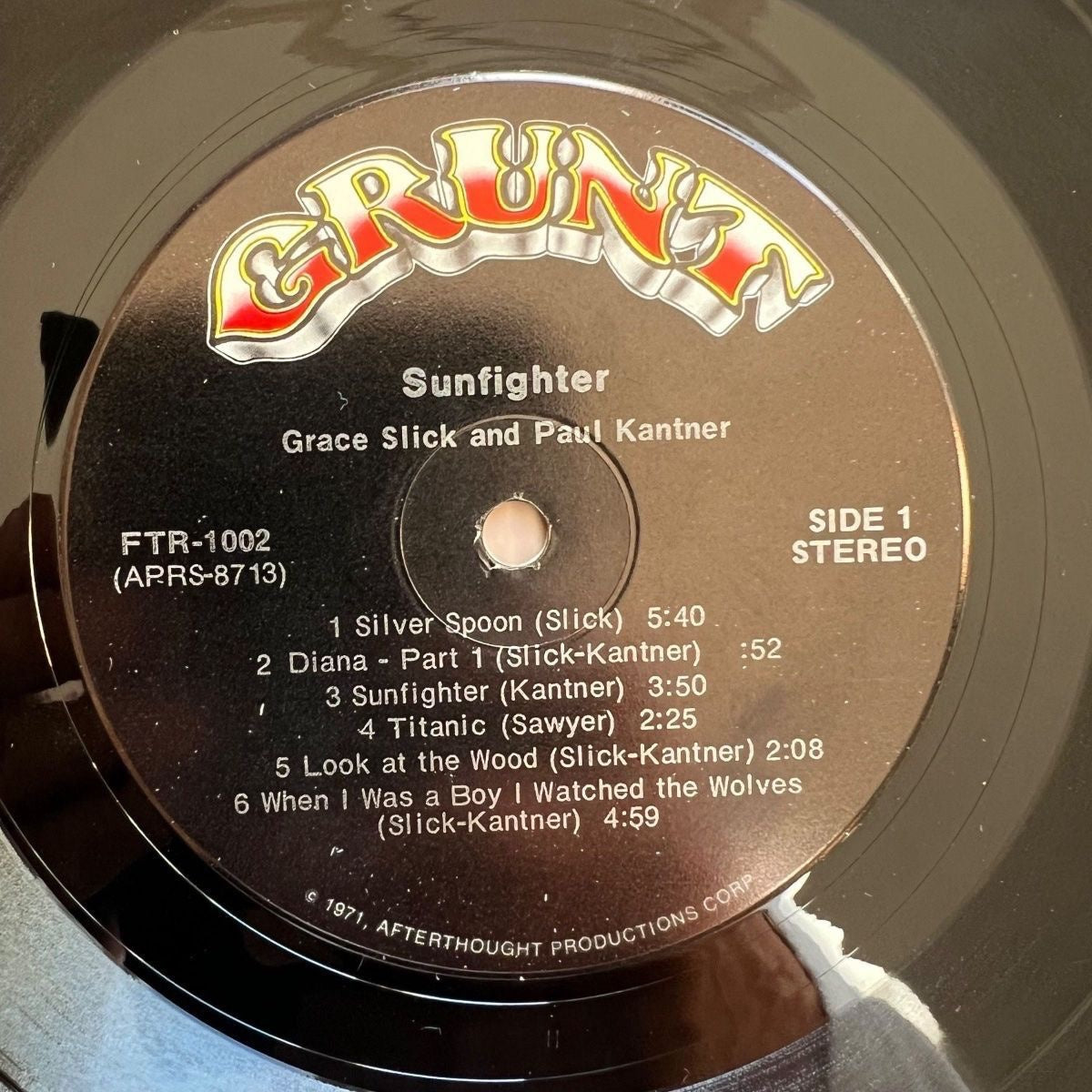 Paul Kantner, Grace Slick - Sunfighter / 1. US-Press. 1971 - (VG++/VG++)