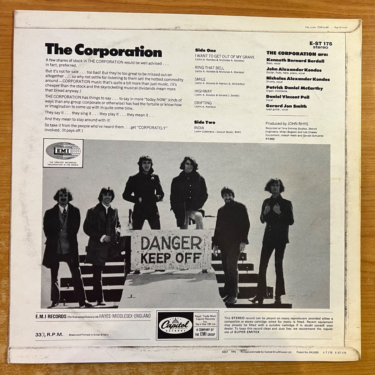 Corporation - Same / 1. UK-Press. 1969 - (M-/VG++)