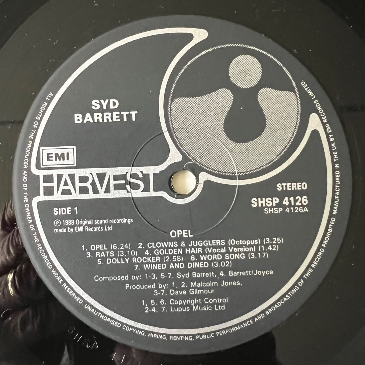 Syd Barrett - Opel / 1. Presse britannique. 1988 - (Valeur VG++/Valeur VG++)