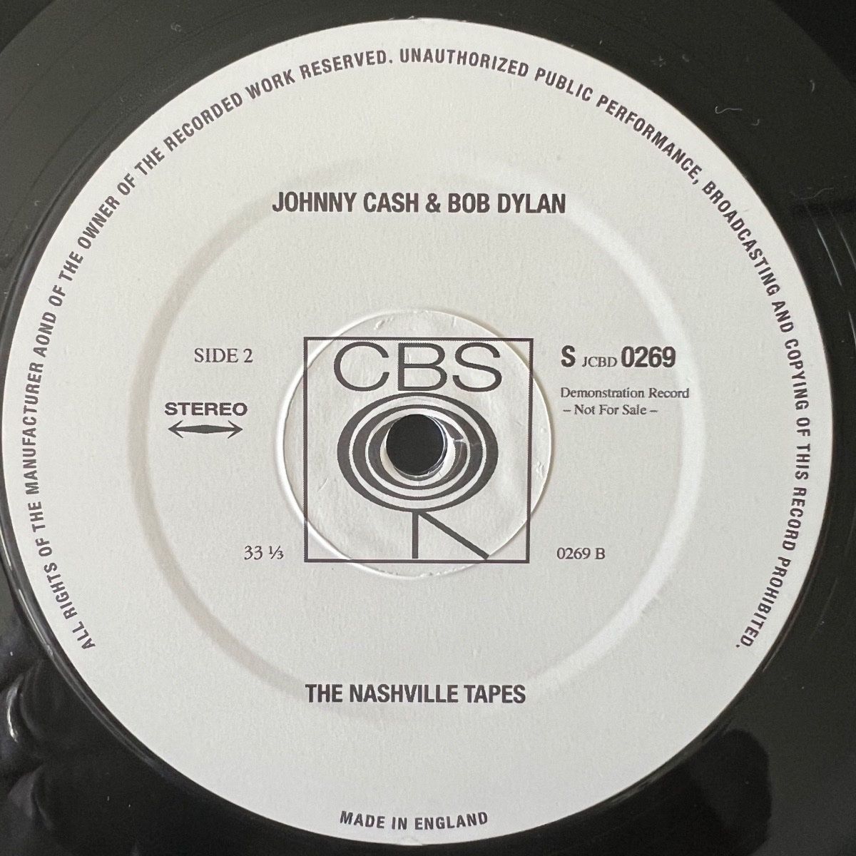 Johnny Cash & Bob Dylan - The Nashville Tapes / 1. UK-Press. 2009 - (M-/M-)