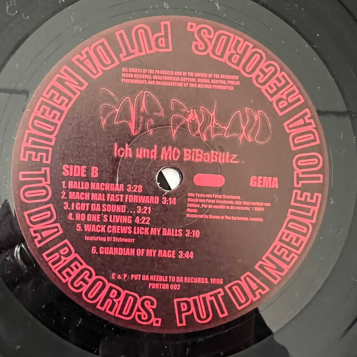 Fast Forward - Ich Und MC Bibabutz / 1. D-Press. 1996 - (M-/VG++)