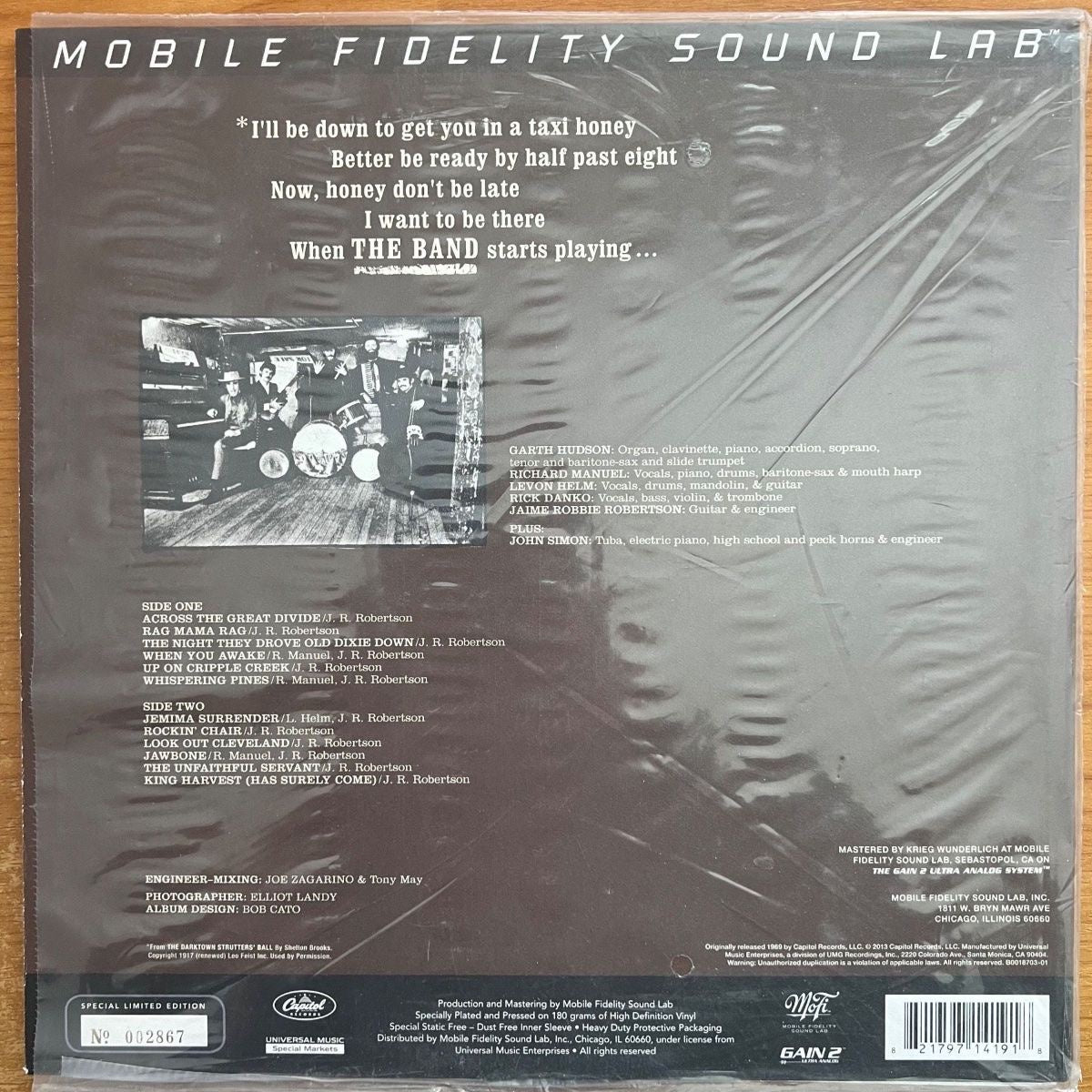 Band - Same / Audiophile MFSL 2013 - (Mint)