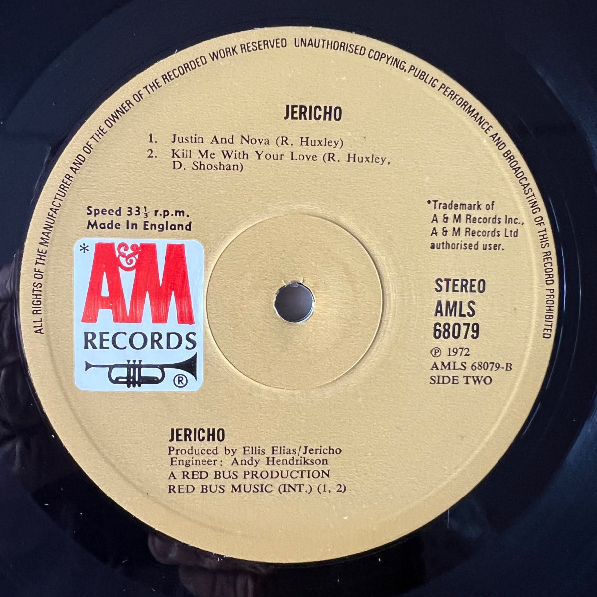 Jericho - Same / 1st UK Press. 1972