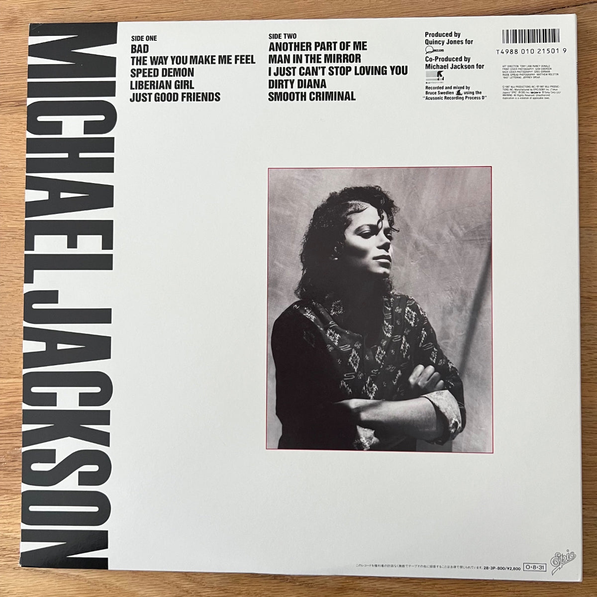 Michael Jackson - Bad / 1. Japan-Press. 1987 - TOP