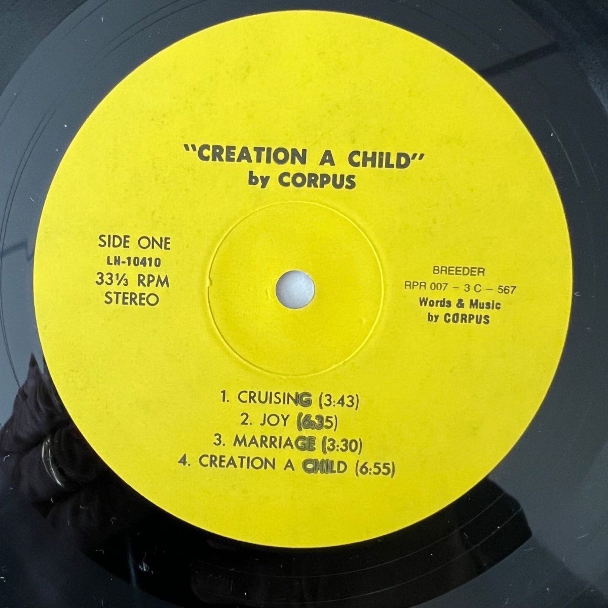 Corpus - Creation A Child / Austria Press. 1987 - (M-/M->)