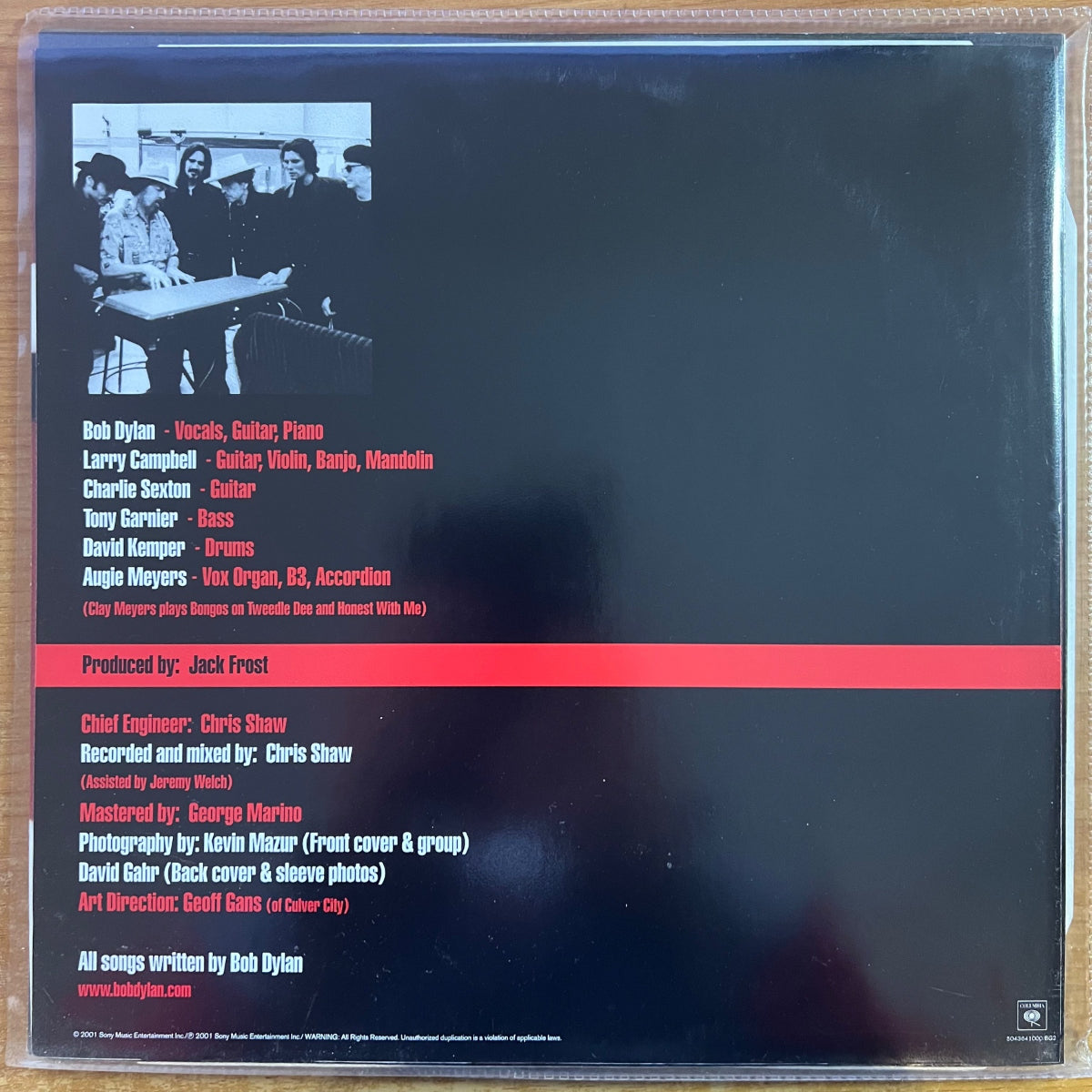 Bob Dylan - Love And Theft / 2 LP - 1st EU Press. 2001 - (Mint/Mint)