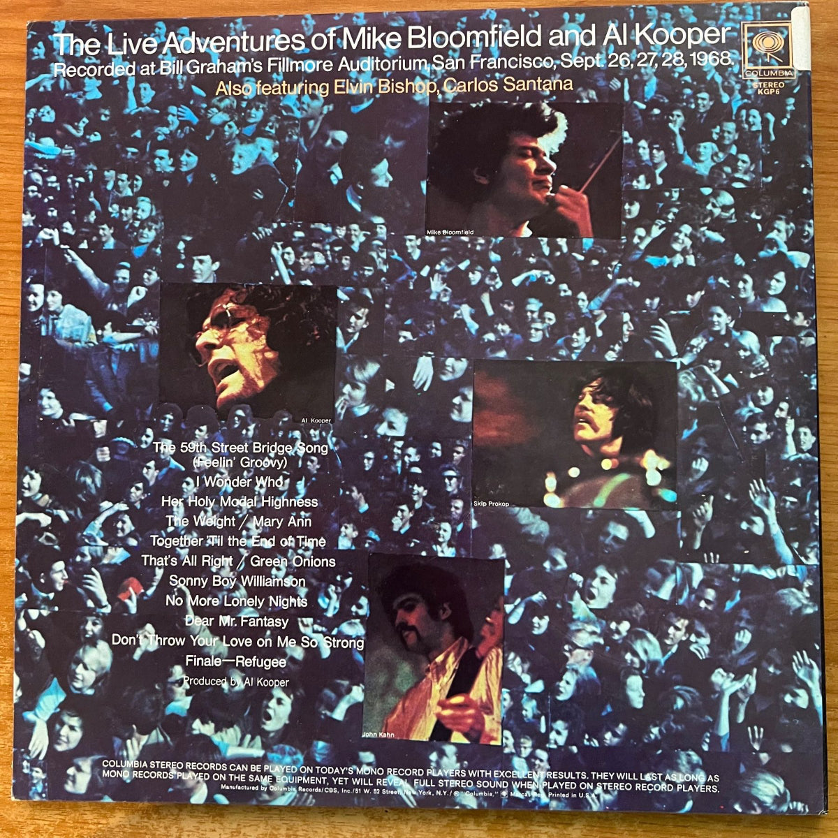 Mike Bloomfield & Al Kooper - Live Adventures.. / US Press. RE - (M-/M-)
