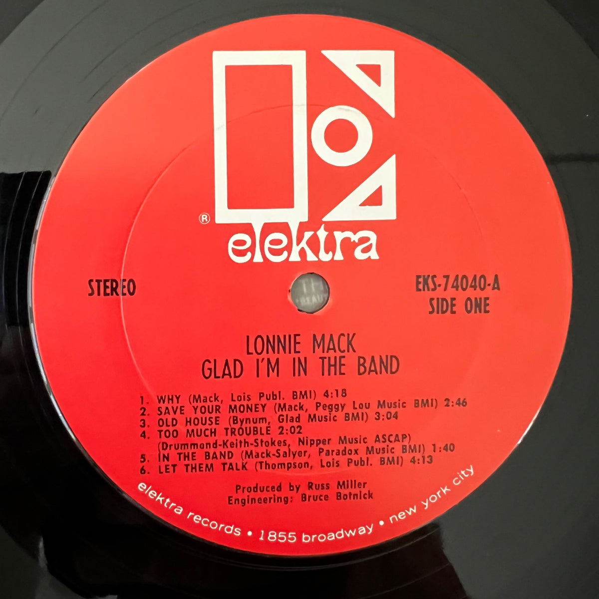 Lonnie Mack - Glad I'm In The Band / US Press. 1969 - (M-/VG+)