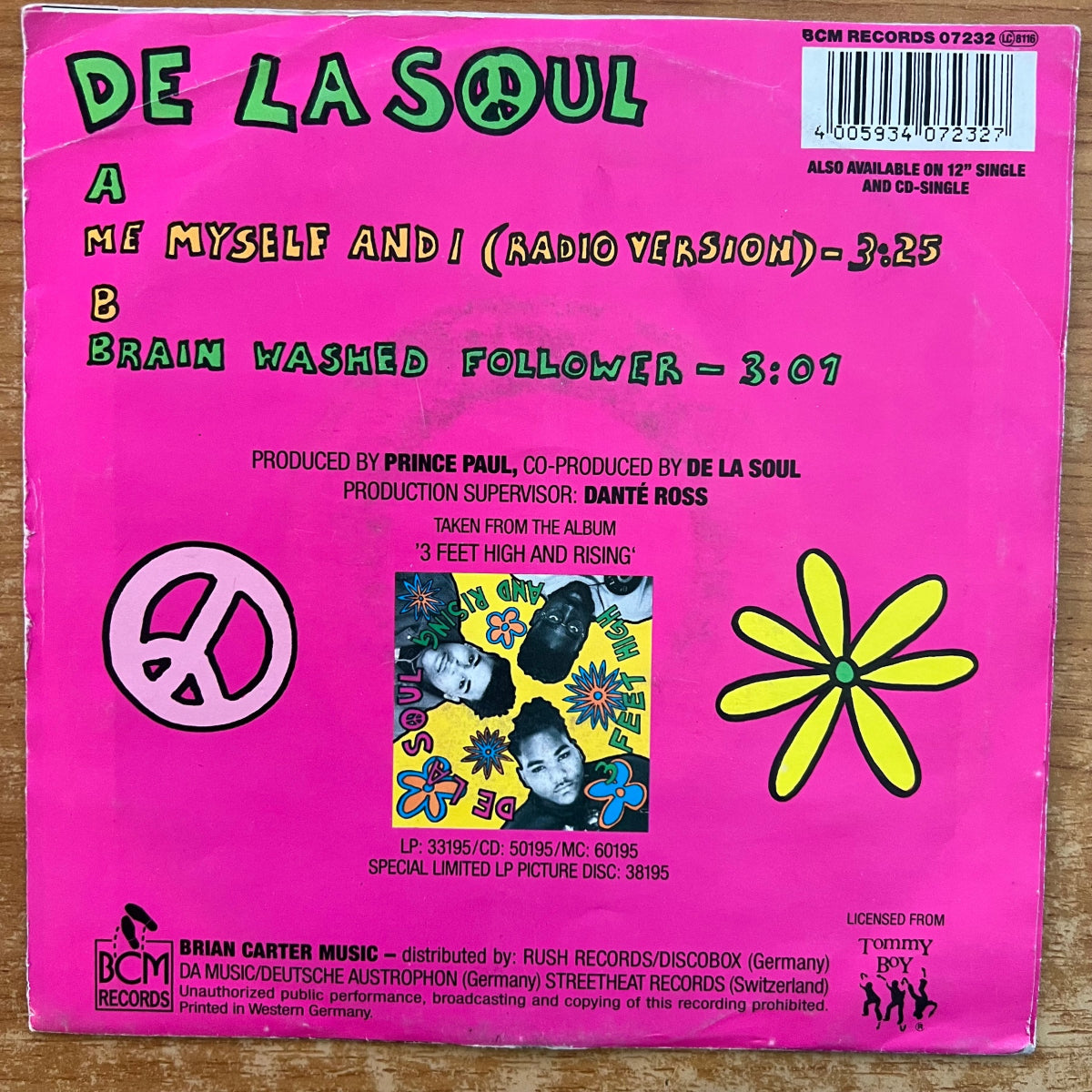 De La Soul - Me Myself And I / 1. D-Press. 1989 - (VG++/VG+)