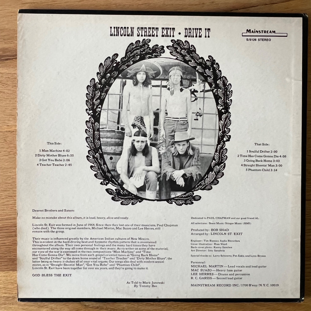 Lincoln St Exit - Drive It! / US promo 1970 - (M-/VG++)