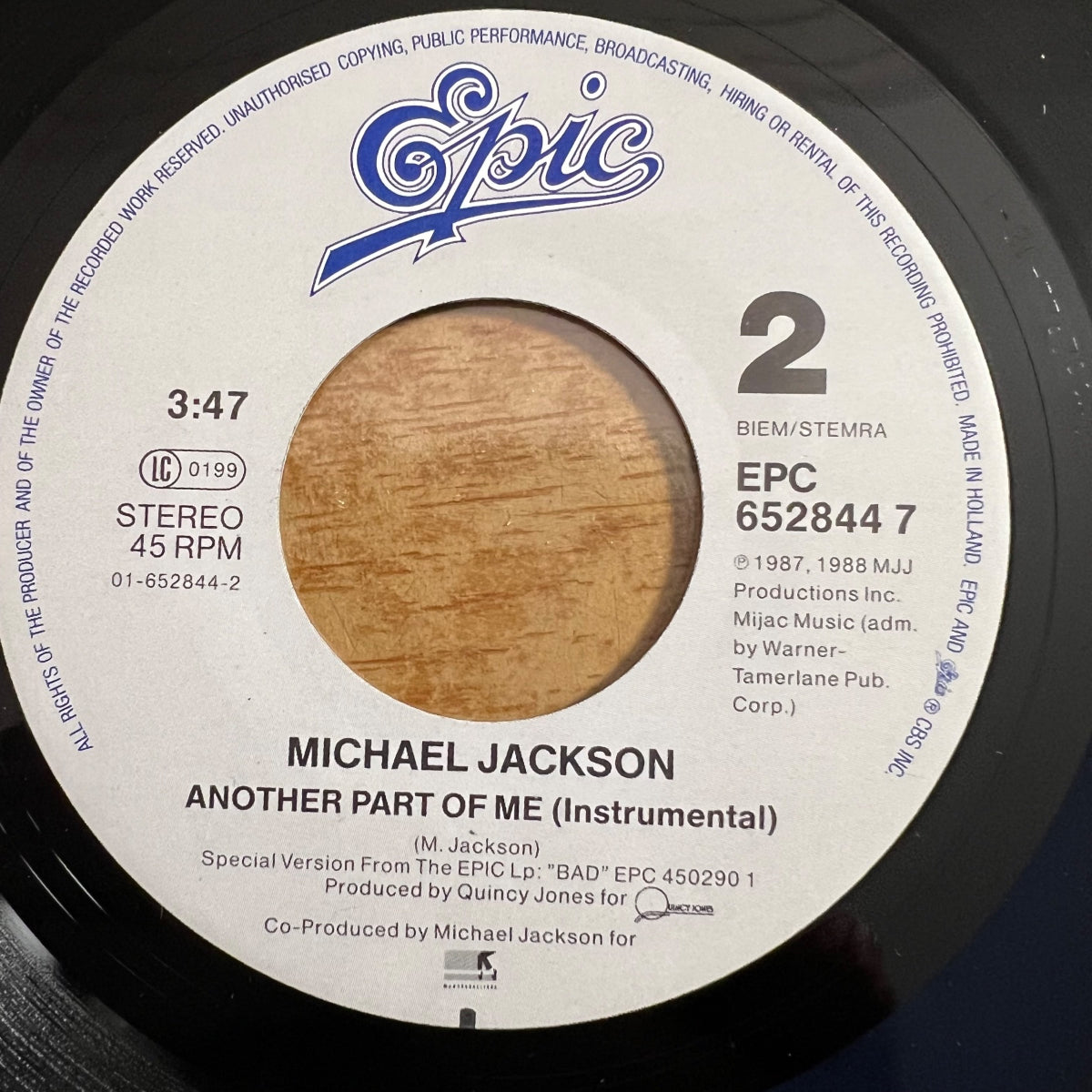 Michael Jackson - Another Part Of Me / 1. NL-Press. 1988 - (M-/M-)