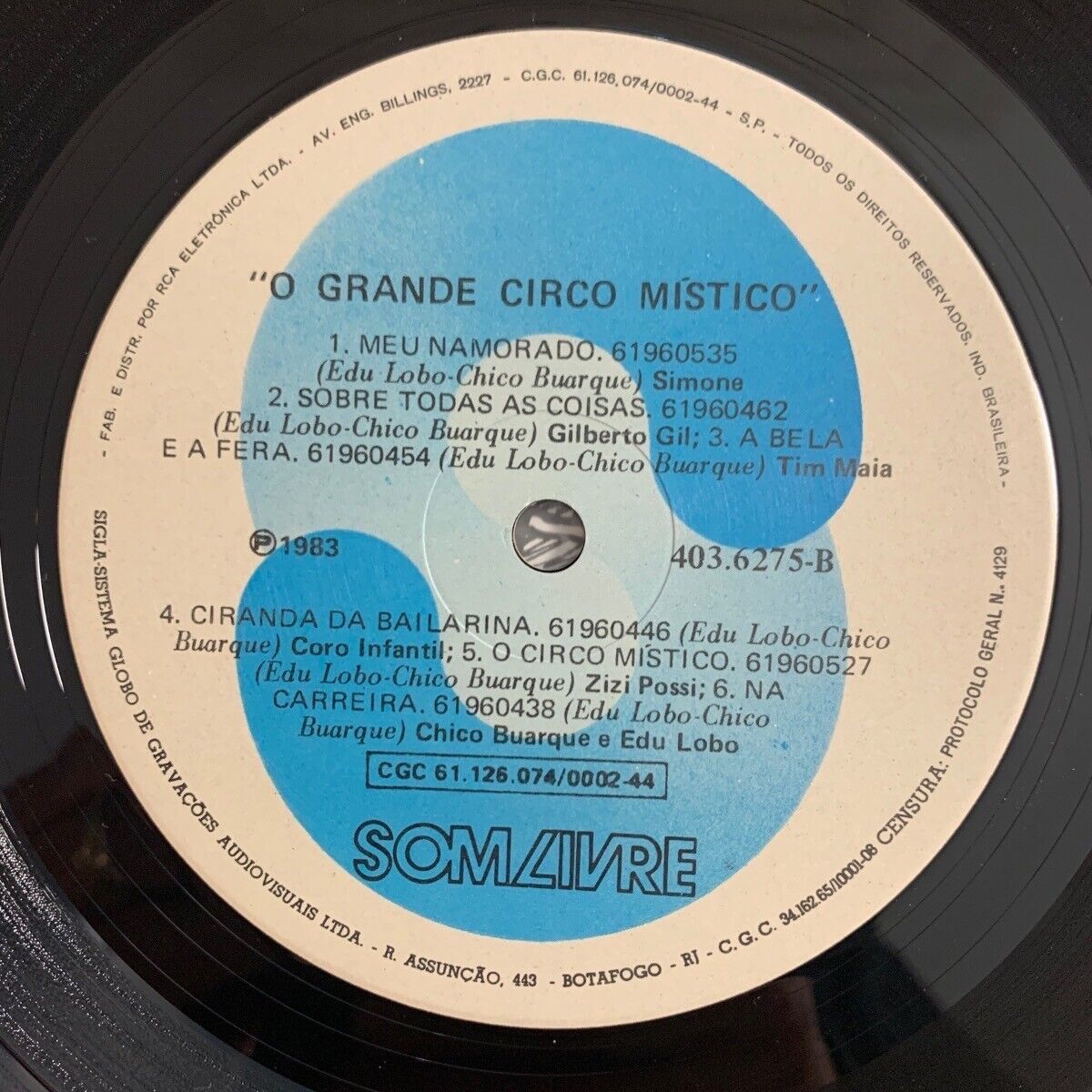 Chico Buarque & Edu Lobo - O Grande Circo Mistico / 1.Brasil-Press. 1983 - (M-/VG+)