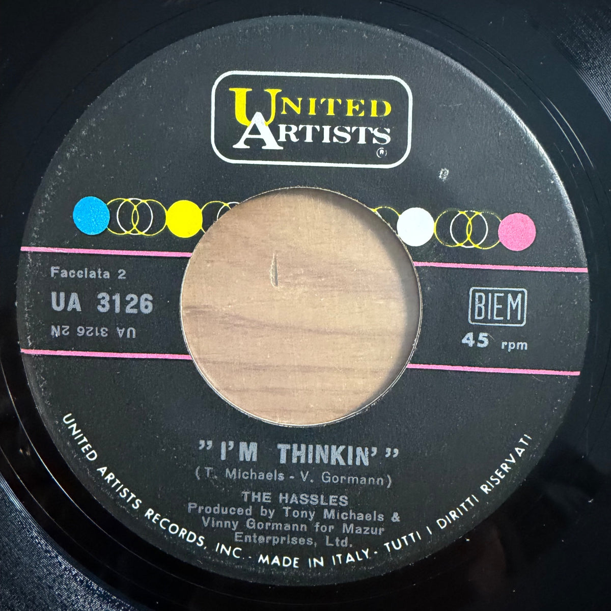 Hassles - You've Got Me Hummin' / 1. Italy-Press. 1967 - (VG+/VG++)