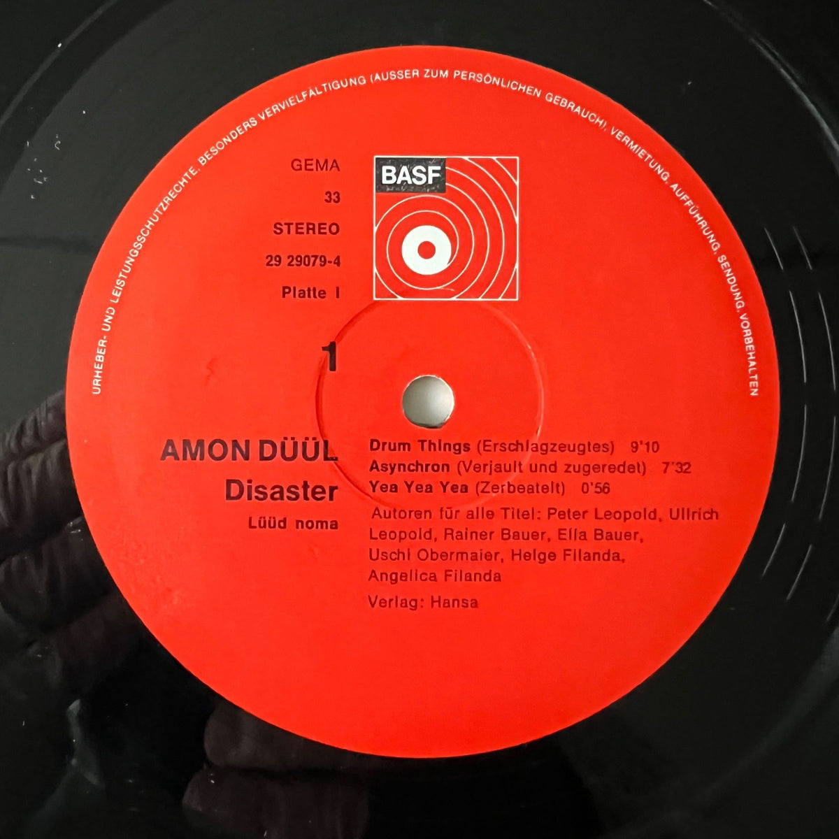 Amon Düül - Disaster / 2 LPs - 1st D-Press. 1972 - (M-/VG++)