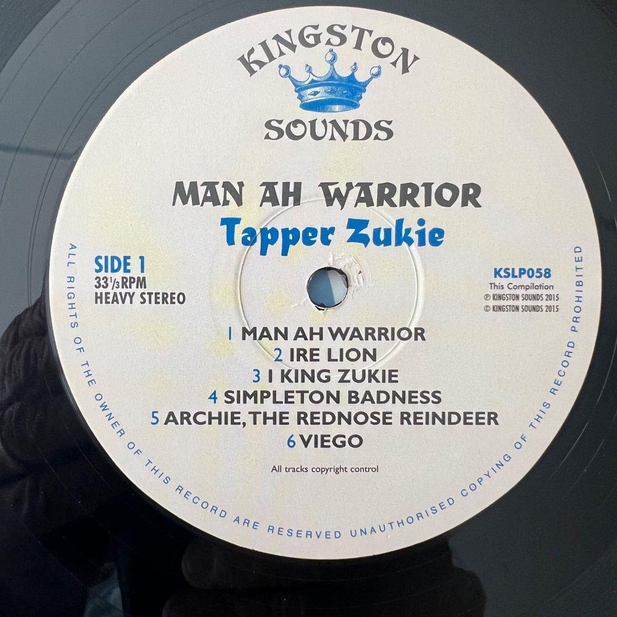 Tapper Zukie - Man Ah Warrior / Presses britanniques. 2015 - (M-/M-)