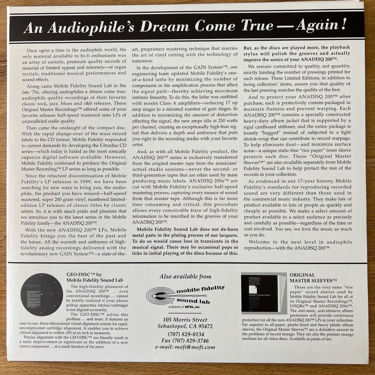 Bee Gees - Trafalgar / Audiophile MFSL Press. 1996 - (Mint/Mint)