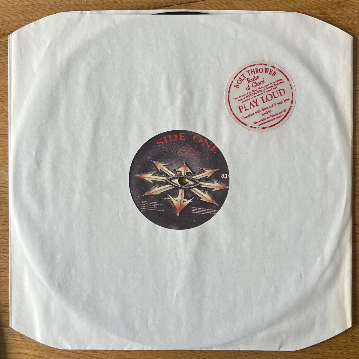 Bolt Thrower - Royaume du Chaos / 1re édition britannique. 1989 - (M-/M-)