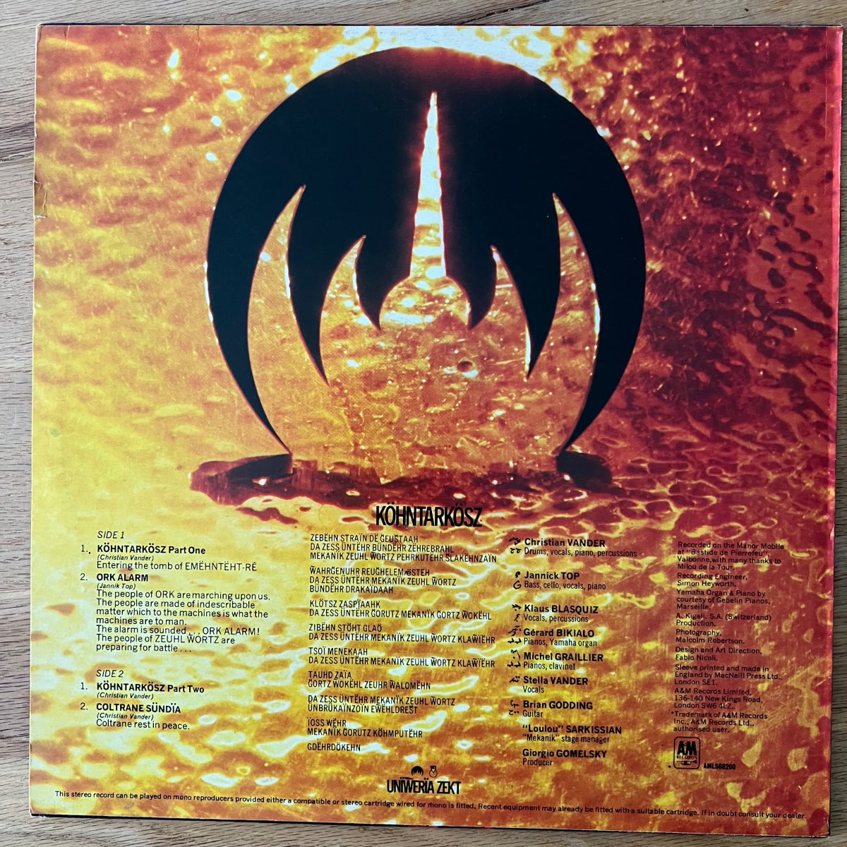 Magma - Köhntarkösz / 1st UK Press. 1974 - (M-/M-)