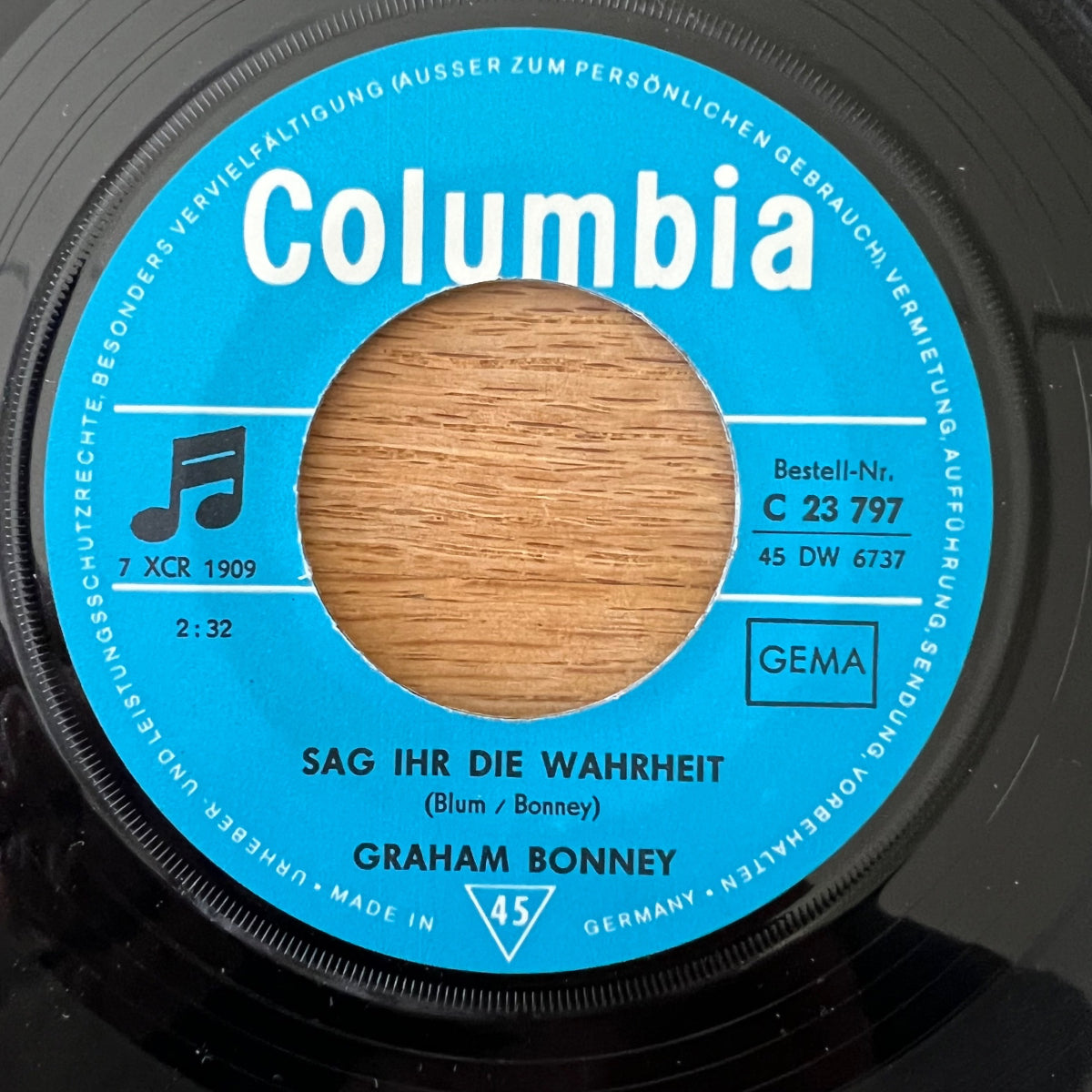 Graham Bonney - 99,9 Prozent / 1. D-Press. 1968 - (VG++/VG+)