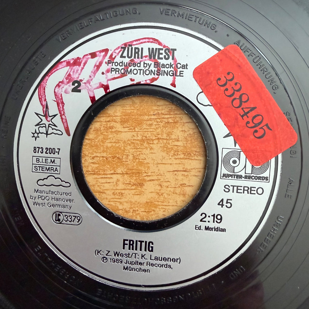 Züri West - Drück Ab / 1. D-Press. 1989 - (VG+/Neutral)