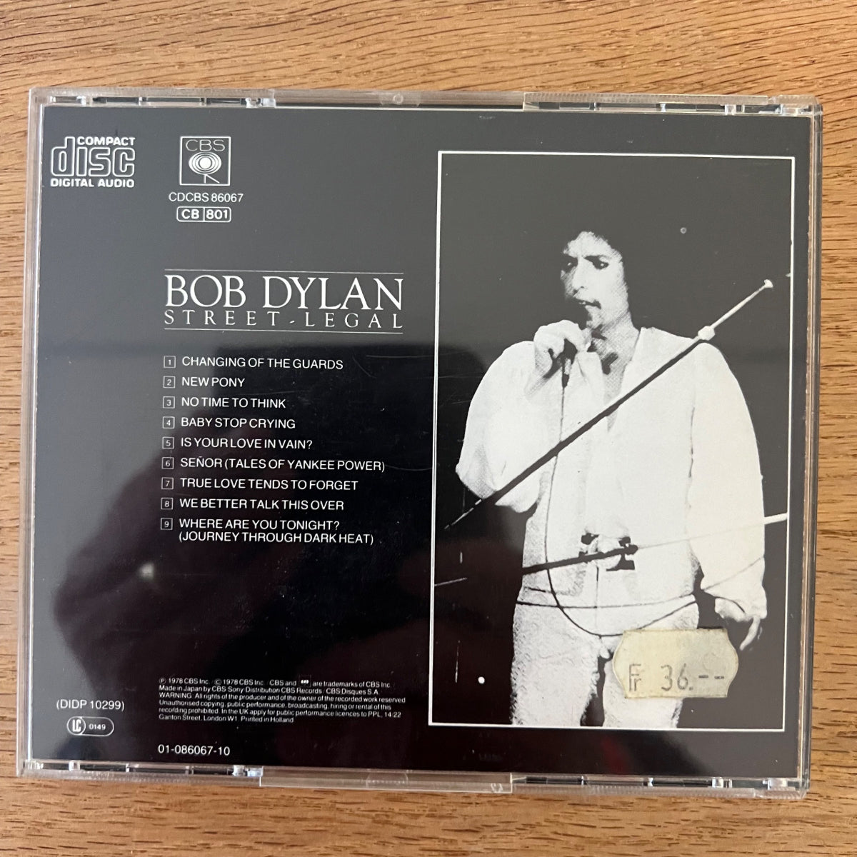 Bob Dylan - Street Legal / CD - EU/Japan Press. RE from 1978 - (VG++/M-)