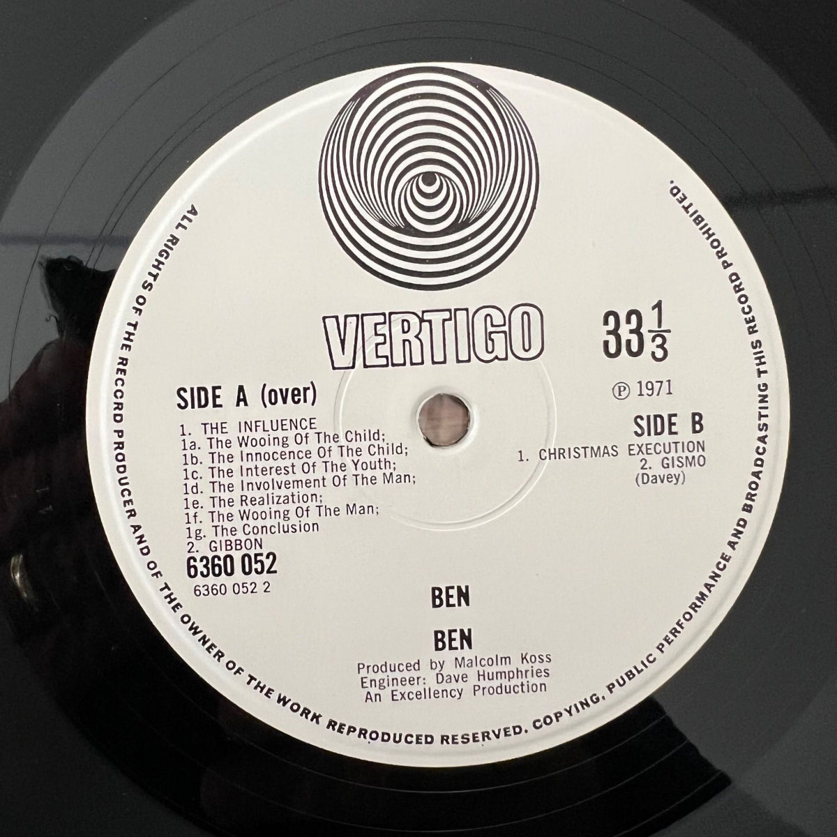 Ben - Same / 1re presse britannique. 1971 - (M-/VG++)