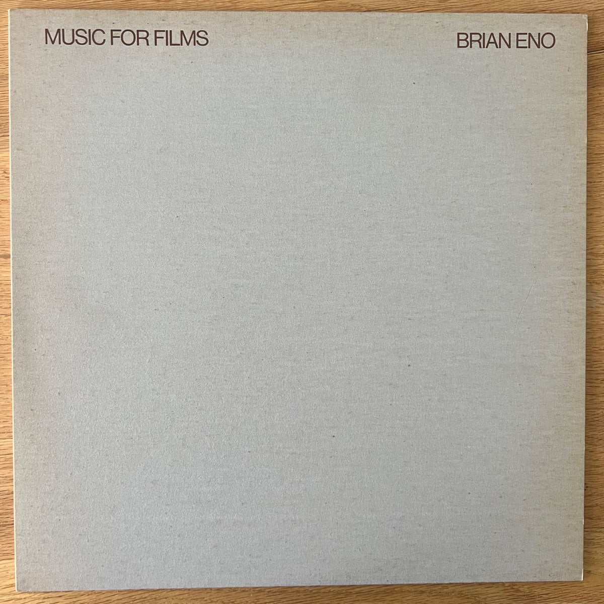 Brian Eno - Music For Films / 1st UK Press. 1978 - (M-/M-)