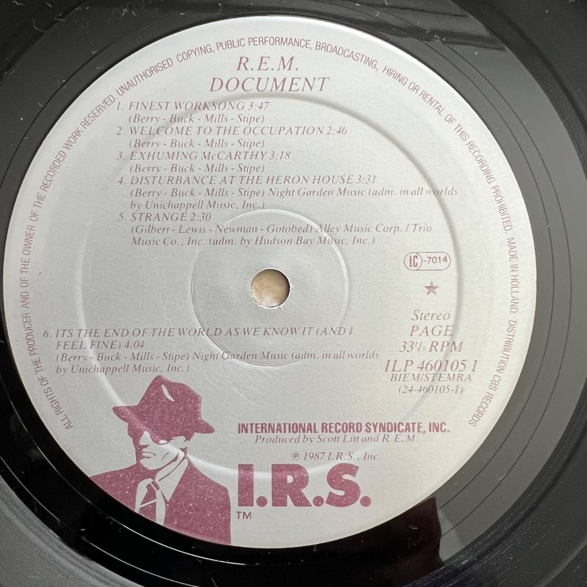 R.E.M. - Document / 1. NL-Press. 1987 - (M-/M-)