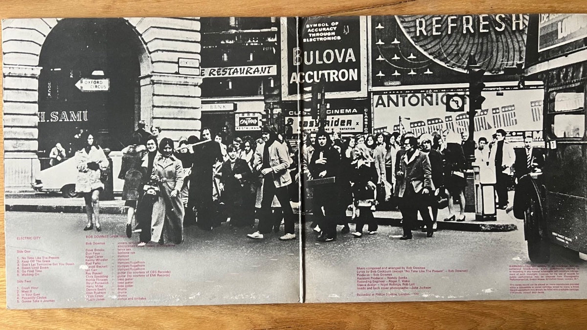 Bob Downes Open Music - Electric City / 1er Royaume-Uni 1970 - (M-/VG++)